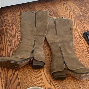 Donald Pliner, Devi boots, brown/green, sz 10m,